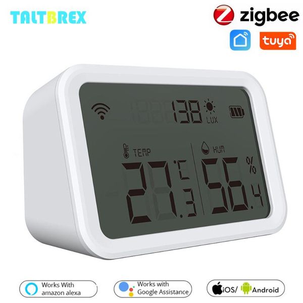 tuya zigbee temperature humidity sensor lux light detector hygrometer thermometer smart life work hub home control
tuya zigbee temperature humidity sensor lux light detector hygrometer thermometer smart life work hub home control