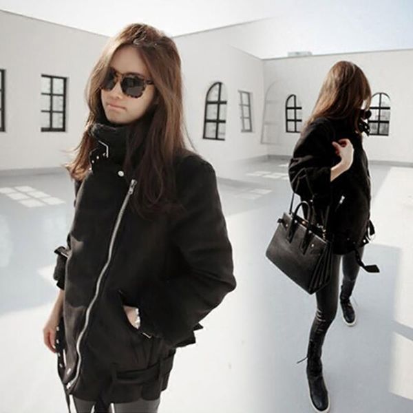 women's fur & faux women 2021 autumn winter jacket female long sleeved warm suede leather lady thickened lamb wool overcoats d367, Black
women's fur & faux women 2021 autumn winter jacket female long sleeved warm suede leather lady thickened lamb wool overcoats d367, Black