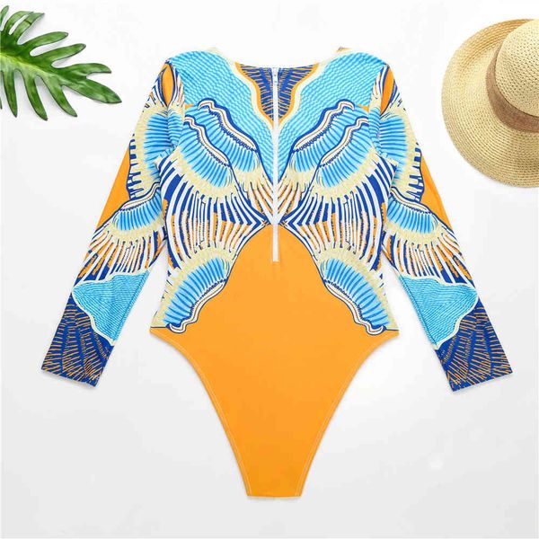 print long sleeve swimwear women new surfing swimsuit zipper bathing suit summer beachwear swimming suitin
print long sleeve swimwear women new surfing swimsuit zipper bathing suit summer beachwear swimming suitin