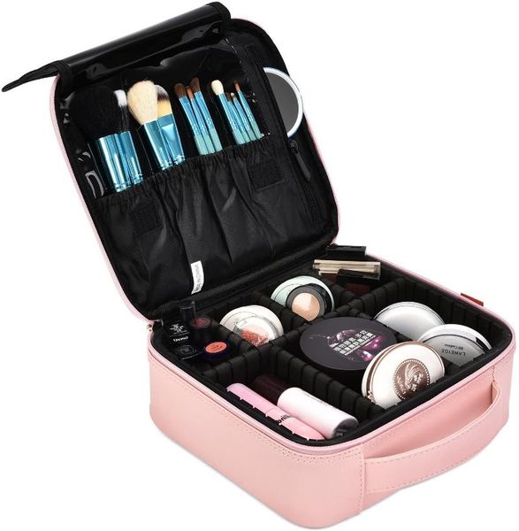 women's makeup bag travel cosmetic case large leather organiser with adjustable dividers make up tools toiletry bags & cases
women's makeup bag travel cosmetic case large leather organiser with adjustable dividers make up tools toiletry bags & cases