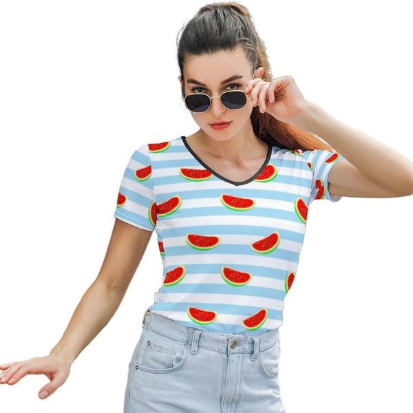 women's t-shirt watermelon t shirt print ladies simple street style short-sleeve o neck polyester tee, White
women's t-shirt watermelon t shirt print ladies simple street style short-sleeve o neck polyester tee, White