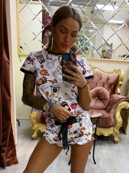 women womens tracksuits summer home 2 piece set casual o neck short sleeve drawstring ruffle decor mid waist shorts, Gray
women womens tracksuits summer home 2 piece set casual o neck short sleeve drawstring ruffle decor mid waist shorts, Gray