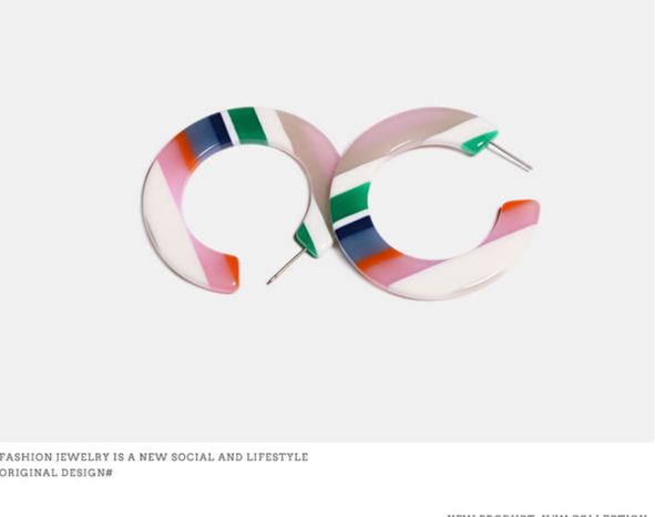 hoop & huggie 2021 european and american wowen acrylic acetic acid stud geometric round ring alloy resin earrings 2pairs/lot, Golden;silver
hoop & huggie 2021 european and american wowen acrylic acetic acid stud geometric round ring alloy resin earrings 2pairs/lot, Golden;silver