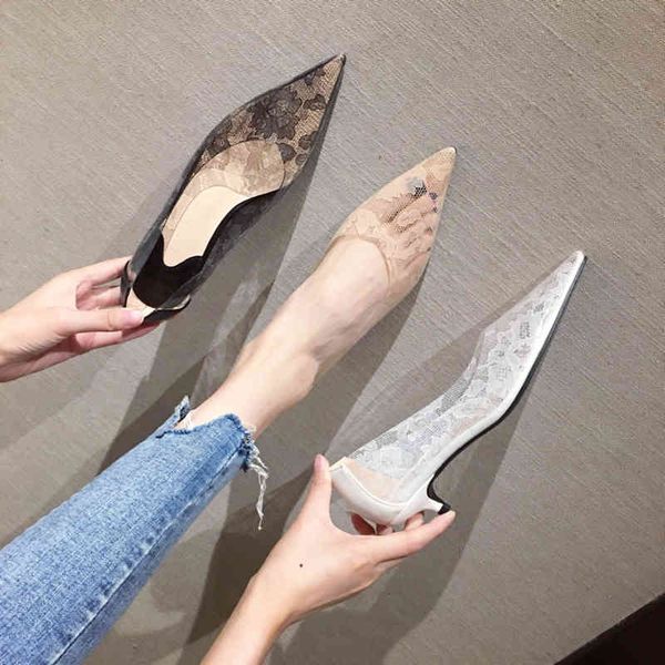 fashion pointed toe pumps transparent lace flower patterned thin low heels slip on casual women's shoes single pumps loafers 210513, Black
fashion pointed toe pumps transparent lace flower patterned thin low heels slip on casual women's shoes single pumps loafers 210513, Black