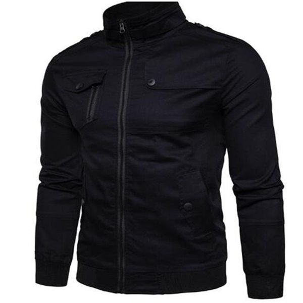 men's jackets spring autumn thin stand-up collar pure cotton washed slim-fit jacket casual clothes overcoat outerwear, Black;brown
men's jackets spring autumn thin stand-up collar pure cotton washed slim-fit jacket casual clothes overcoat outerwear, Black;brown