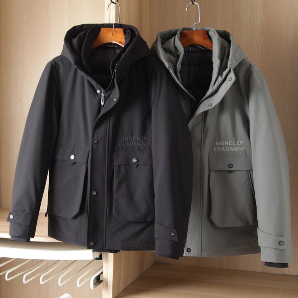 european station hooded stand collar short down et men's winter lter embroidery fashion youth y9011, Black
european station hooded stand collar short down et men's winter lter embroidery fashion youth y9011, Black