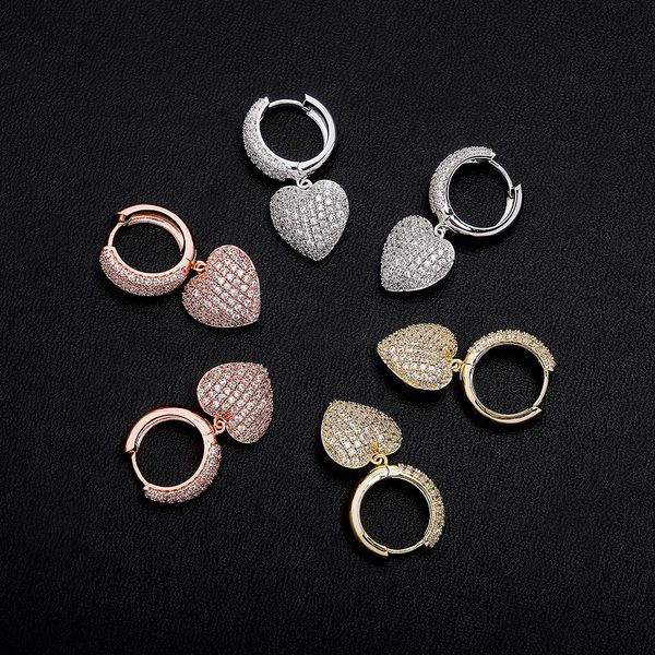 heart earrings iced out cubic zirconia dangle earring hip hop fashion delicate jewelry for gift women, Silver
heart earrings iced out cubic zirconia dangle earring hip hop fashion delicate jewelry for gift women, Silver