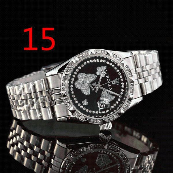 wristwatches fashion men's luxury designer watch quartz classic black steel band calendar business brand gifts 035, Slivery;brown
wristwatches fashion men's luxury designer watch quartz classic black steel band calendar business brand gifts 035, Slivery;brown