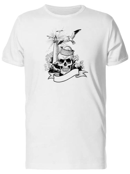 dead sailor grunge skull sketch men's tee -image by shutterstock, White;black
dead sailor grunge skull sketch men's tee -image by shutterstock, White;black