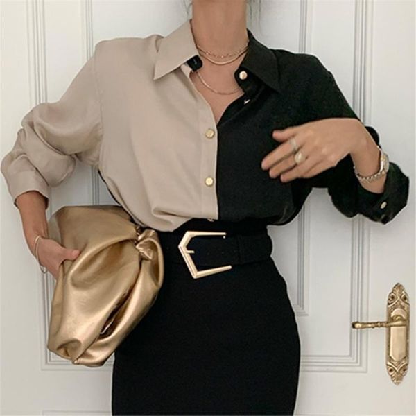 women's blouses & shirts women blouse 2021 chemise femme office lady button up turn down collar plus size ladies patchwork, White
women's blouses & shirts women blouse 2021 chemise femme office lady button up turn down collar plus size ladies patchwork, White