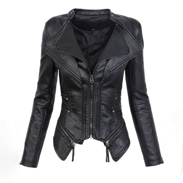 black gothic faux leather pu women winter autumn fashion motorcycle jacket punk zipper outerwear plus size fall coat
black gothic faux leather pu women winter autumn fashion motorcycle jacket punk zipper outerwear plus size fall coat