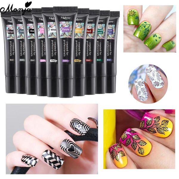 nail gel monja 8ml multi color optional transfer printing varnish polish glue art tools, Red;pink
nail gel monja 8ml multi color optional transfer printing varnish polish glue art tools, Red;pink