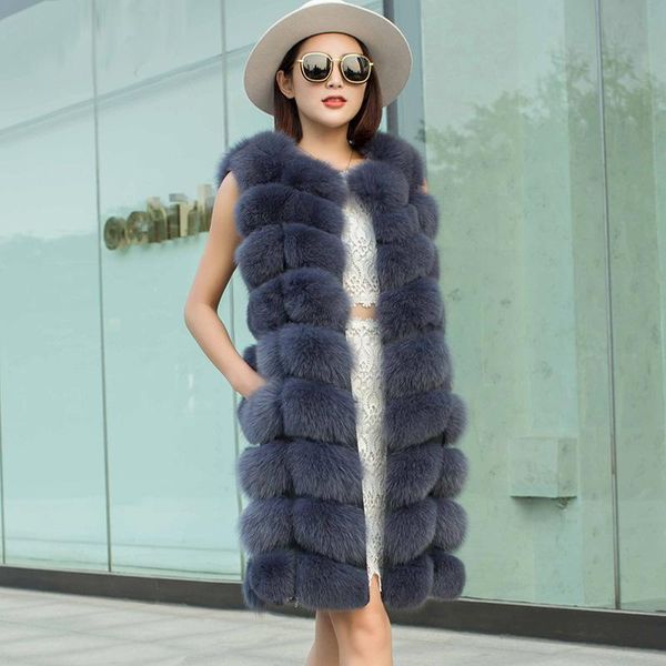 women's fur & faux 2021 anti-season vest female short paragraph fashion whole leather clearance long coat winter, Black
women's fur & faux 2021 anti-season vest female short paragraph fashion whole leather clearance long coat winter, Black