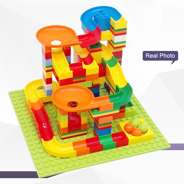 140 pcs Marble Race Run Block Compatible Small Particles Slider Building Blocks Toys For Children Birthday Gift
140 pcs Marble Race Run Block Compatible Small Particles Slider Building Blocks Toys For Children Birthday Gift