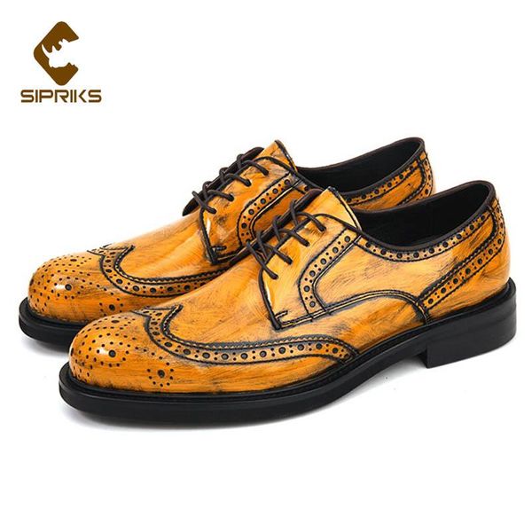 sipriks retro wingtip dress brogues shoes gentleman patent leather yellow brown shoe luxury mens business casual wedding, Black
sipriks retro wingtip dress brogues shoes gentleman patent leather yellow brown shoe luxury mens business casual wedding, Black
