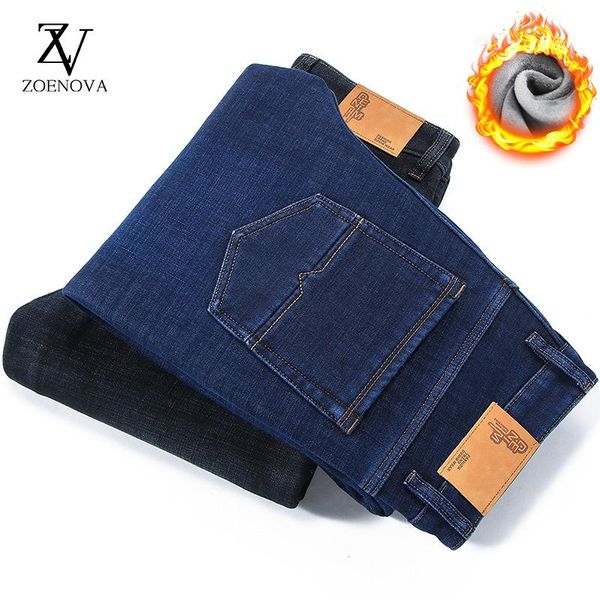 men's jeans zoenova 2021 winter fleece warm business casual loose straight stretch denim trousers brand male fit pants y2k, Blue
men's jeans zoenova 2021 winter fleece warm business casual loose straight stretch denim trousers brand male fit pants y2k, Blue