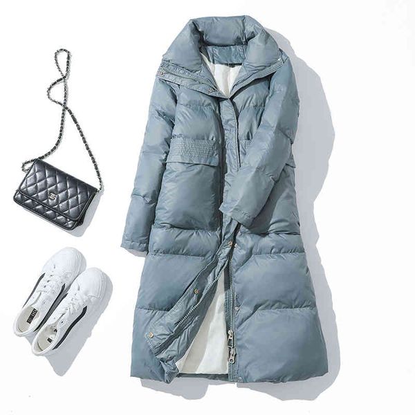 women's down & parkas winter women stand collar loose warm big pocket white duck long jacket casual female thick coat outwear 0t6u, Black
women's down & parkas winter women stand collar loose warm big pocket white duck long jacket casual female thick coat outwear 0t6u, Black