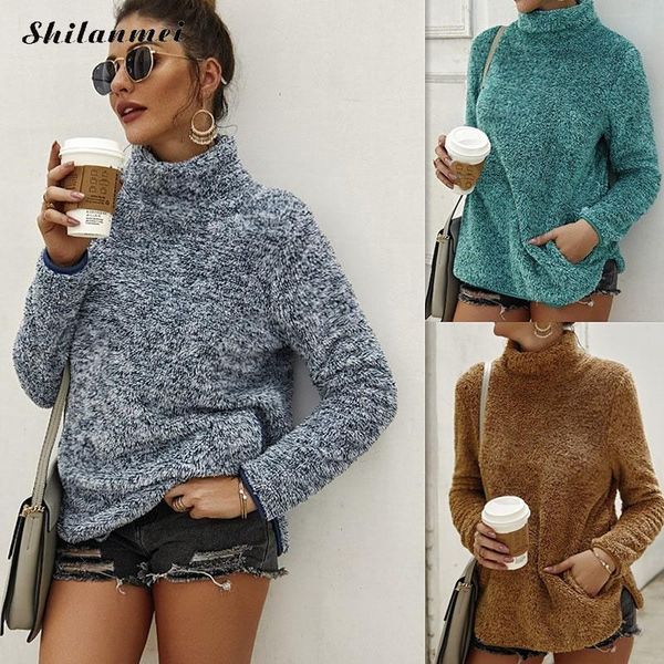 women's hoodies & sweatshirts 2021 autumn women faux fur causal oversized pockets warm soft fleece pullover winter turtleneck, Black
women's hoodies & sweatshirts 2021 autumn women faux fur causal oversized pockets warm soft fleece pullover winter turtleneck, Black