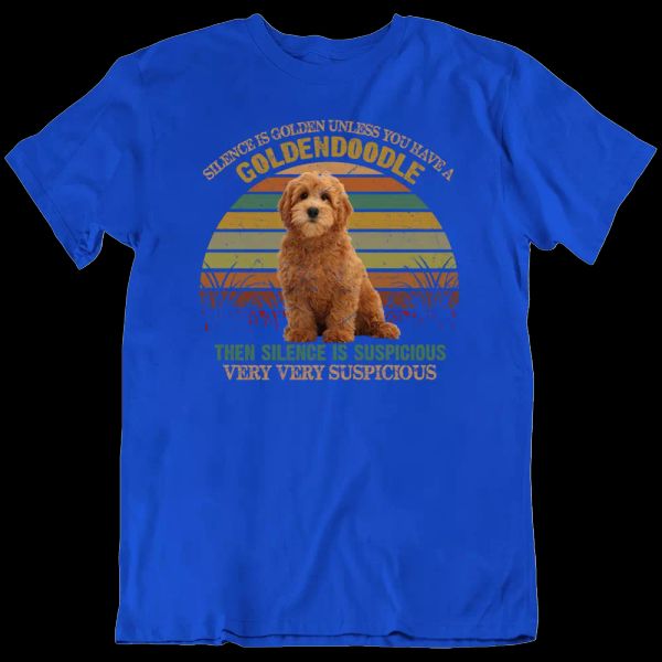 dog goldendoodle then silence is suspicious tee summer pet christm t-shirts new, White;black
dog goldendoodle then silence is suspicious tee summer pet christm t-shirts new, White;black