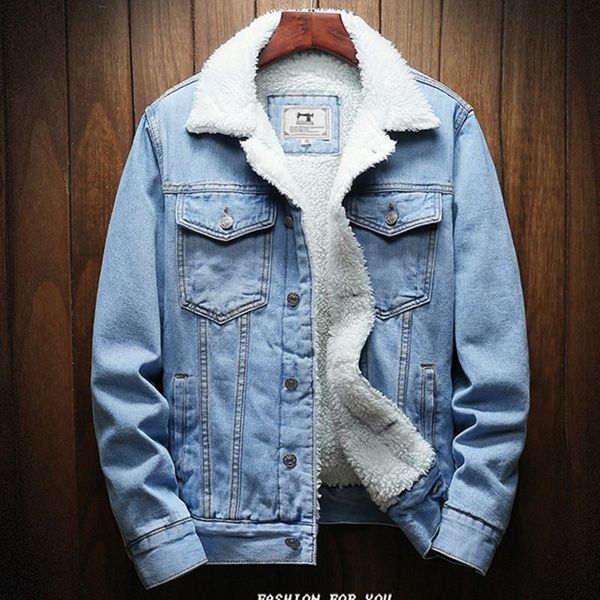 men's jackets winter jean outerwear warm denim coats men large size wool cotton liner thicker streetwear clothing sauce, Black;brown
men's jackets winter jean outerwear warm denim coats men large size wool cotton liner thicker streetwear clothing sauce, Black;brown