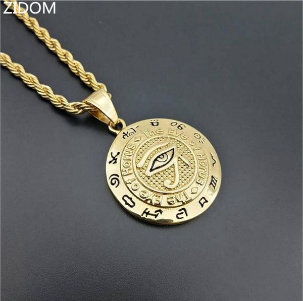 pendant necklaces 2021 gold color stainless steel men hip hop eye of horus fashion vintage necklace male hiphop jewelry gifts, Silver
pendant necklaces 2021 gold color stainless steel men hip hop eye of horus fashion vintage necklace male hiphop jewelry gifts, Silver