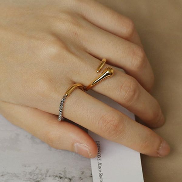 wedding rings 2021 creative fashion hit color asymmetrical chain geometric round metal ring for women girls jewelry accessories, Slivery;golden
wedding rings 2021 creative fashion hit color asymmetrical chain geometric round metal ring for women girls jewelry accessories, Slivery;golden
