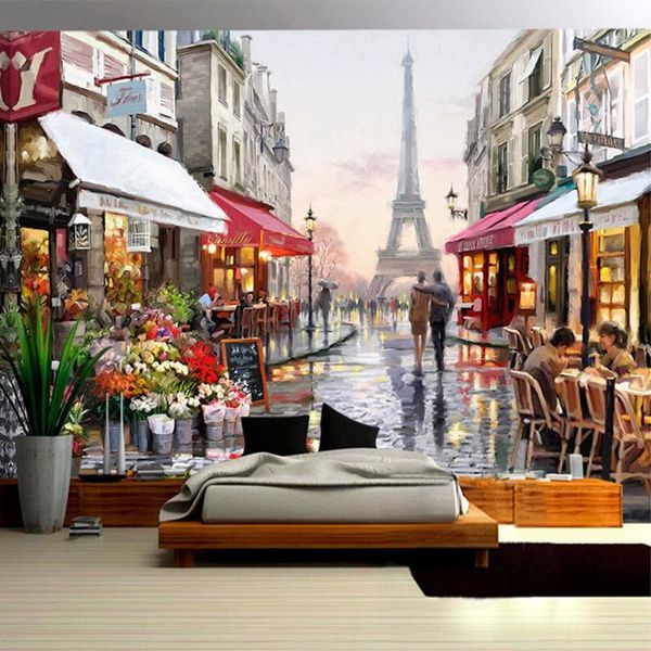 custom 3d wall mural vintage city street iron tower oil painting wallpaper restaurant cafe self-adhesive waterproof stickers wallpapers
custom 3d wall mural vintage city street iron tower oil painting wallpaper restaurant cafe self-adhesive waterproof stickers wallpapers