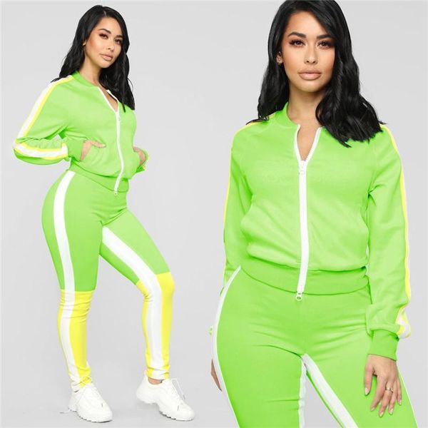 two piece dress adogirl color patchwork women set long sleeve zipper jacket skinny pants female tracksuit casual outfits streetwear, White
two piece dress adogirl color patchwork women set long sleeve zipper jacket skinny pants female tracksuit casual outfits streetwear, White
