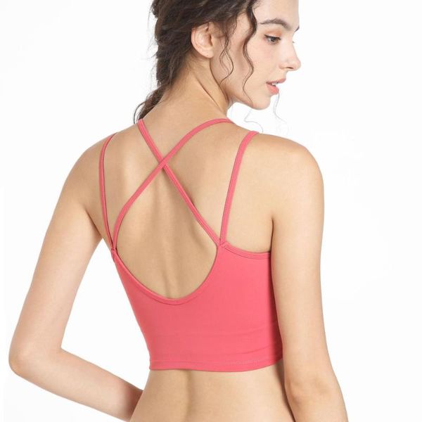 gym clothing oem thin straps cross back yoga vest detachable sports bra fitness training crop brassiere, White;black
gym clothing oem thin straps cross back yoga vest detachable sports bra fitness training crop brassiere, White;black