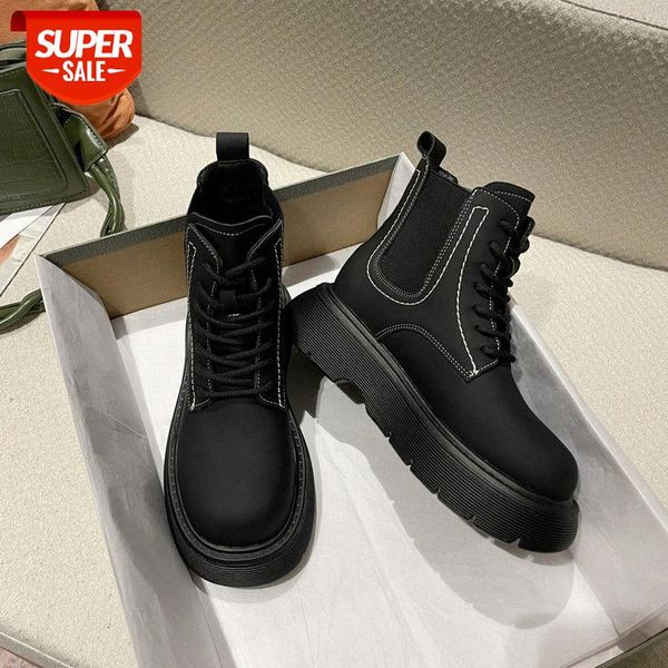 british style martin boots women's autumn fashion versatile thick bottomed ins short women #f37x, Black
british style martin boots women's autumn fashion versatile thick bottomed ins short women #f37x, Black