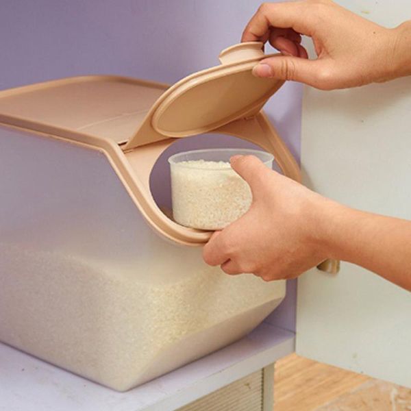 kitchen rice fruit storage box barrel grain large capacity dry bottles & jars
kitchen rice fruit storage box barrel grain large capacity dry bottles & jars