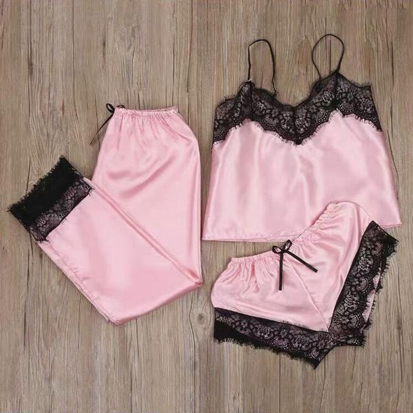 3pcs womens sleepwears lingerie set chiffon sleepwear women pajama temptation babydoll nightwear cute cami and shorts pijama, Black;red
3pcs womens sleepwears lingerie set chiffon sleepwear women pajama temptation babydoll nightwear cute cami and shorts pijama, Black;red