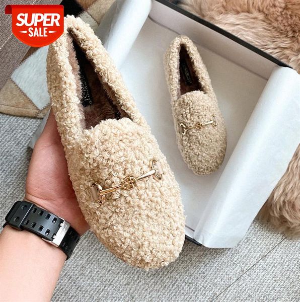 thick-soled wool shoes for women's outer wear with metal buckle lamb platform peas lazy single #lv64
thick-soled wool shoes for women's outer wear with metal buckle lamb platform peas lazy single #lv64