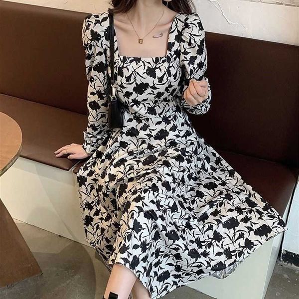 autumn printed dign skirt 2021 style square neck temperament close waist thin long sleeve dr, Black;gray
autumn printed dign skirt 2021 style square neck temperament close waist thin long sleeve dr, Black;gray