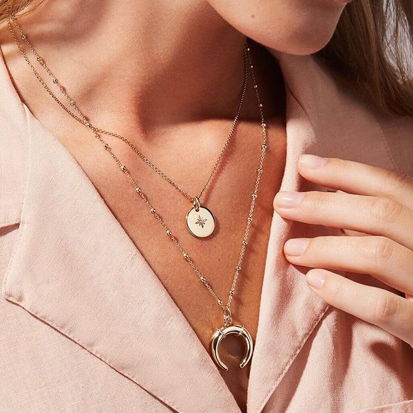 chains fashion gold color sun and moon necklaces chain pair of celestial gift for friend multi layer long men women, Silver
chains fashion gold color sun and moon necklaces chain pair of celestial gift for friend multi layer long men women, Silver