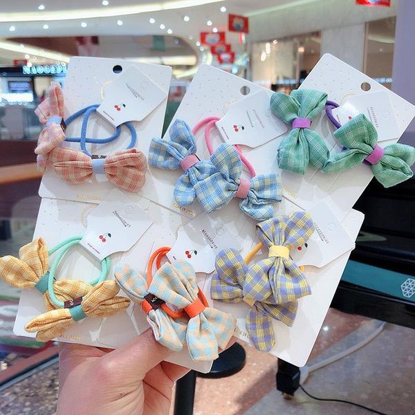 set children girl plaid cloth bowknot lovely elastic hair hand butterfly tie fashion accessories, Slivery;white
set children girl plaid cloth bowknot lovely elastic hair hand butterfly tie fashion accessories, Slivery;white