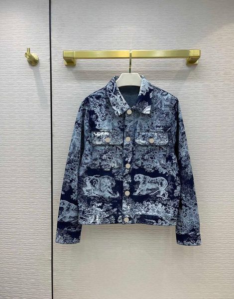 women's jackets retro denim for women autumn good quality jungle animal print coats high-end brand 3d cut slim, Black;brown
women's jackets retro denim for women autumn good quality jungle animal print coats high-end brand 3d cut slim, Black;brown