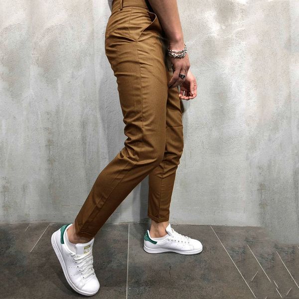teenager full length mid waist clothing button fly skinny slim mens designer casual pants, Black
teenager full length mid waist clothing button fly skinny slim mens designer casual pants, Black