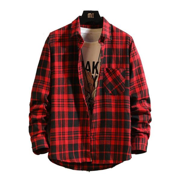 men's casual shirts 2021 fashon plaid shirt mannen harajuku button up met lange mouwen flanellen overhemd pocket plus size, White;black
men's casual shirts 2021 fashon plaid shirt mannen harajuku button up met lange mouwen flanellen overhemd pocket plus size, White;black