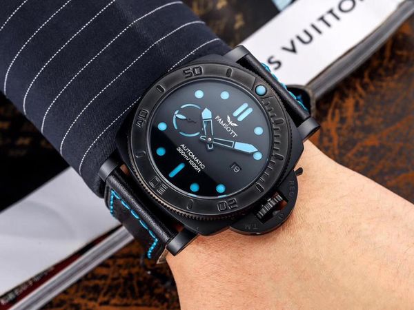 wristwatches men automatic mechanical date 316 black stainless steel sapphire camouflage blue leather rubber straps crystal luxury watch, Slivery;brown
wristwatches men automatic mechanical date 316 black stainless steel sapphire camouflage blue leather rubber straps crystal luxury watch, Slivery;brown