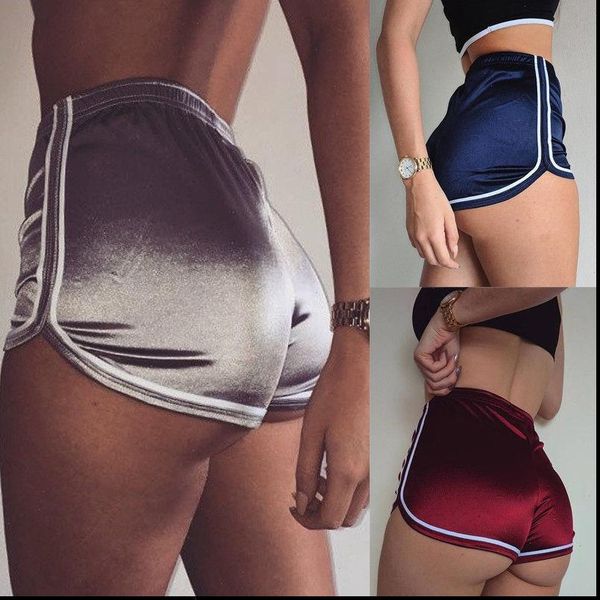 satin silk elastic women shorts high waist running sports gym workout casual waistband, White;black
satin silk elastic women shorts high waist running sports gym workout casual waistband, White;black