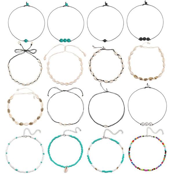 chokers 16 pcs/sets alloy shell adjustable beads necklace vintage bride wedding long chain choker women, Golden;silver
chokers 16 pcs/sets alloy shell adjustable beads necklace vintage bride wedding long chain choker women, Golden;silver