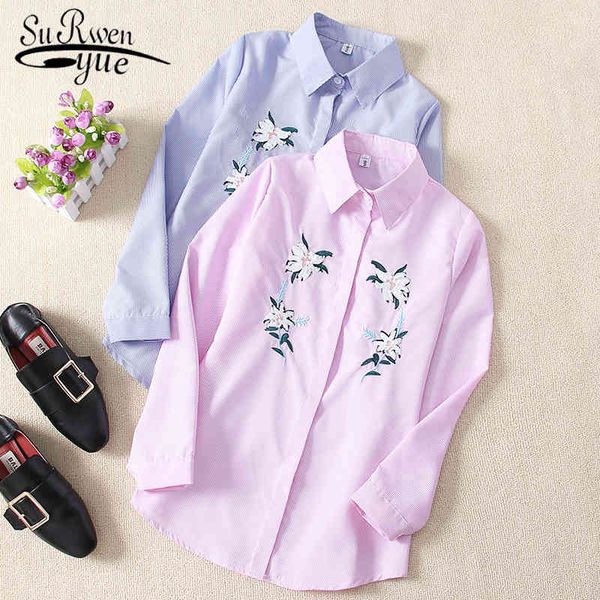 fashion women shirts long sleeve turn-down collar casual office lady embroidery floral clothing 5140 50 210427, White
fashion women shirts long sleeve turn-down collar casual office lady embroidery floral clothing 5140 50 210427, White