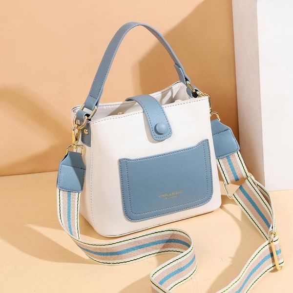 contrast color 2021 female pu leather small bucket handbag designer lady's shoulder crossbody bags women's handbags evening
contrast color 2021 female pu leather small bucket handbag designer lady's shoulder crossbody bags women's handbags evening
