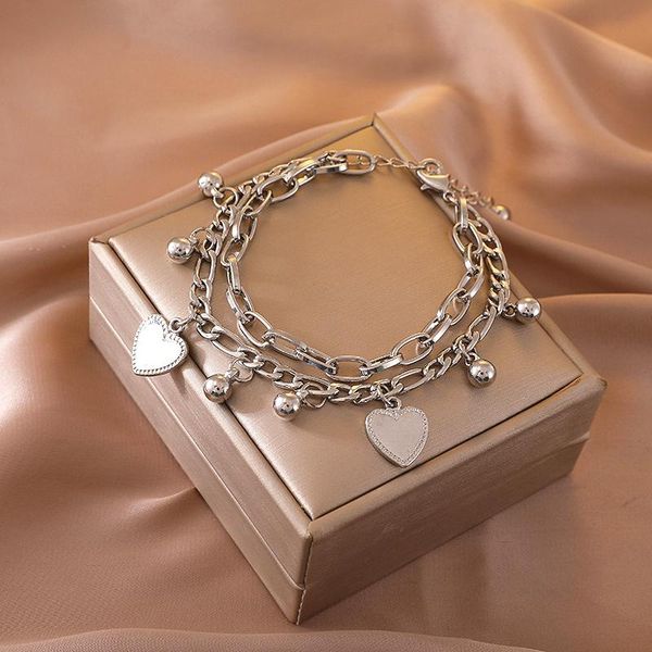 heart pendant bracelets women 2021 style chain link bangles pulseira party jewelry punk charm, Golden;silver
heart pendant bracelets women 2021 style chain link bangles pulseira party jewelry punk charm, Golden;silver