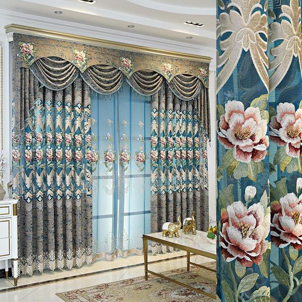european style curtains for living room dining bedroom chenille embroidered valance finished product customization curtain & drapes
european style curtains for living room dining bedroom chenille embroidered valance finished product customization curtain & drapes