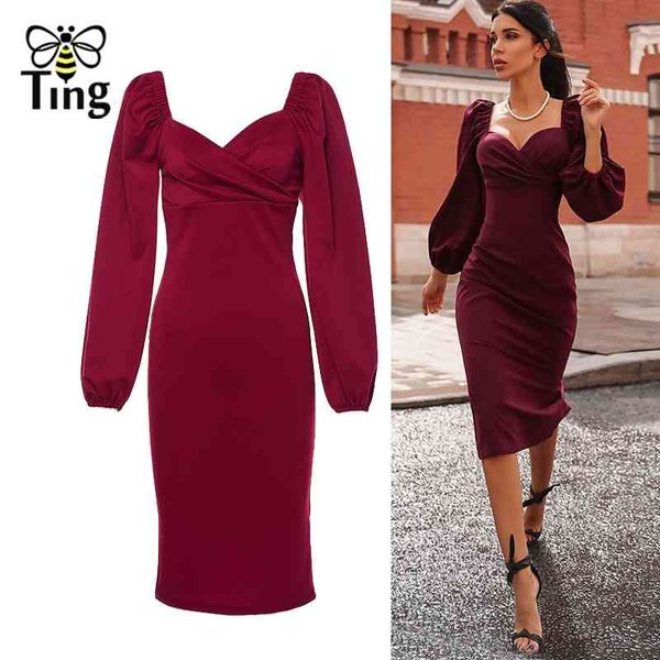 designer style pull full sleeve women vintage elegant knee length dress lady office work slim fashion party e 210513, Black;gray
designer style pull full sleeve women vintage elegant knee length dress lady office work slim fashion party e 210513, Black;gray