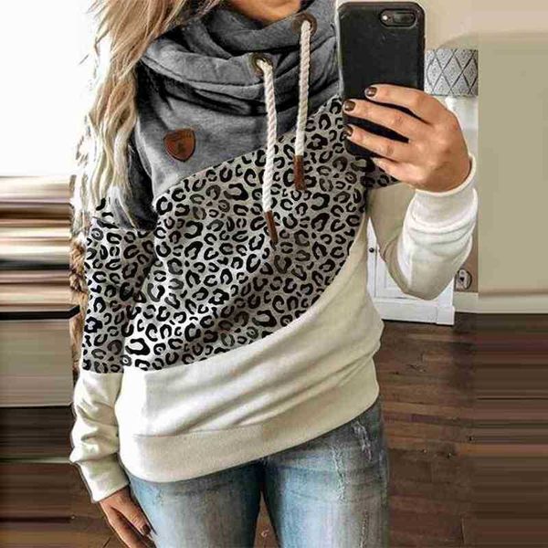 women patchwork hooded sweater reindeer winter luipaard print harajuku trekkoord hoodie casual long mouw trui female, Black
women patchwork hooded sweater reindeer winter luipaard print harajuku trekkoord hoodie casual long mouw trui female, Black