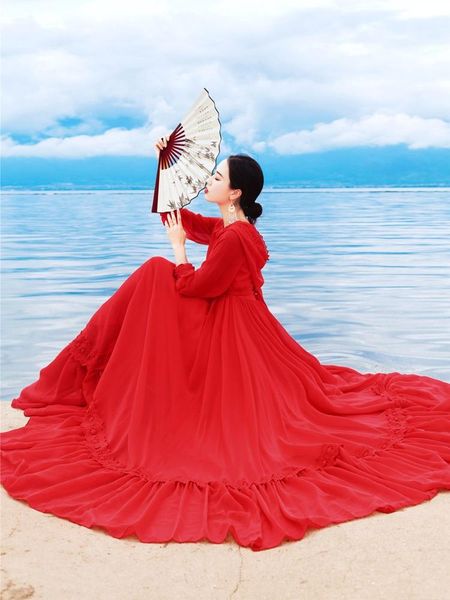 casual dresses red maxi dress women kalenmos hooded belt ruffles party beach vacation long elegant sleeve korean japan vestidos, Black;gray
casual dresses red maxi dress women kalenmos hooded belt ruffles party beach vacation long elegant sleeve korean japan vestidos, Black;gray