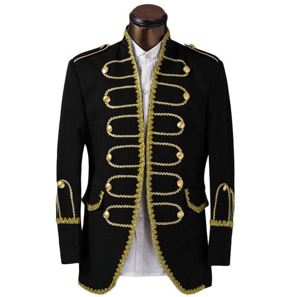 men's suits & blazers luxury costume homme mariage tuxedo jacket men suit fashion gold edge mens groom wedding for brand prom, White;black
men's suits & blazers luxury costume homme mariage tuxedo jacket men suit fashion gold edge mens groom wedding for brand prom, White;black